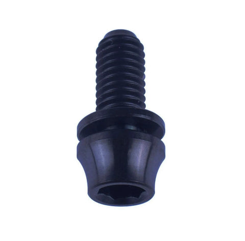 Black ✝️ VAMUOEFL M5x12mm Titanium Bolt with Washer for Bicycle Water Bottle Cage Hex Ti Screws