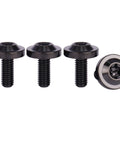 ✝️ UHDFBDHF 4Pcs Titanium Bolt M6 10 15 20mm Torx T40 Screws for Bicycle Motorcycle Car Bolt (Black, M6x15mm)
