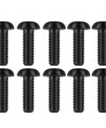 Black titanium bolts, 10-pack TIRYTU 10PCS Titanium Bolts M5x15mm Lightweight Design | Ideal for Humid/Salty Environments Hex Key Fasteners