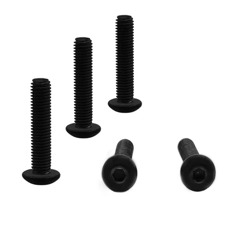 ✝️ RISON Titanium Screws M2.5x3mm Screws ISO7380 Button Head Hex Socket Cap Screws Black Button Socket head Hexagon Titanium Bolt GR2