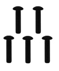 ✨ RISON Titanium Screws M2.5x3mm ISO7380 Button Head Hex Socket Cap Black Titanium Bolt Pack of 10, front view.