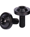 ✝️ UHDFBDHF 4Pcs Titanium Bolt M6 10 15 20mm Torx T40 Screws for Bicycle Motorcycle Car Bolt (Black, M6x15mm) close-up view