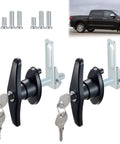 Keep your camper shell secure with rugged, keyed T-handle locks that pair for left and right caps, delivering easy access.