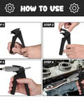 Pro Grade Tube Squeezer Tool For Silicone And RTV Dispensers usage steps for home workshop and DIY projects