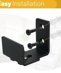 Sliding Barn Door Floor Guide Black Adjustable U Shape Flush Bottom Design Wall Mounted For Doors And Cabinets Suitable For Bypass And Sliding Devices Easy Install Durable Steel Construction