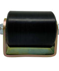 Slide Gate Guide Roller 3" Black Hard Nylon UHMW Rollers with C Bracket Rear Post Welded Assembly Heavy Duty - Eagle Rollers EG103