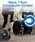 Pivoting Utility Fan For Home Job Site And Workshop By Air King with band instruments and drum set