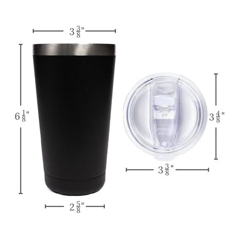 Double Wall Vacuum Insulated Travel Tumbler 20 Oz Keeps Drinks Hot Or Cold For Hours With Easy Grip Stainless Steel Cup and Lid