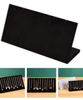Velvet Jewelry Display Stand With Soft Surface And Tilted Angle For Earrings Bracelets And Anklets Countertop Necklace Holder Organizer