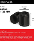 Vinyl Lug Nut Covers Black Flexible Fit For 21 To 23 Mm Lug Nuts Pack Of 25 Includes Deluxe Extractor Made In The USA