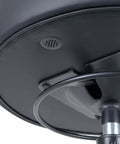 Bottom view of Round 17 Inch Vinyl Table Height Stool With 360 Degree Swivel Heavy Duty Lab Medical Garage Home Spa Chair