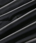 Close-up of black waterproof 420D oxford fabric, ideal for protecting top load washers from sun, dust, rain, and scratches.