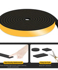 Weather Stripping Door Seal,Weather Stripping,Soundproof,Cold Insulation,High Density CR Foam Insulation Tape roll and cutting demo