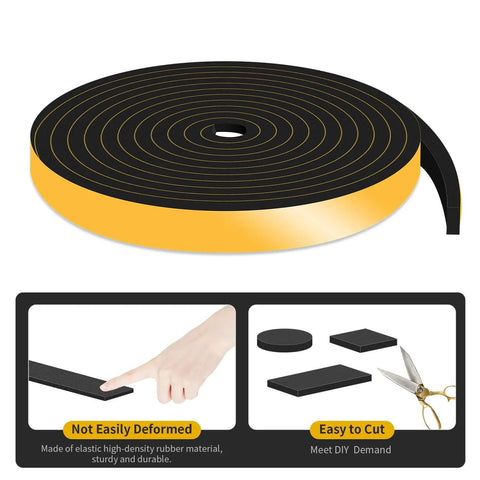 Weather Stripping Door Seal,Weather Stripping,Soundproof,Cold Insulation,High Density CR Foam Insulation Tape roll and cutting demo