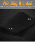 4 Pack 12 x 9 Inch Welding Blankets Set Fireproof Heat Resistant Soldering Mats for Copper Pipe Brazing and Repairs, Felt Fiber