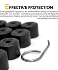 20 Pieces 17mm Car Wheel Lug Nut Covers With Removal Tool For VW Jetta Beetle Passat GTI CC Black ABS Plastic Wear Resistant