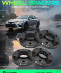 5x120 Hub Centric Wheel Spacers 5 Lug 1 Inch For BMW 1 Series Through 8 Series And M Models 72.56mm Hub Bore 4 Pack Black