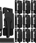 Protect family and home with this durable black window sash lock set for vertical and horizontal sliders; cam-action latch shown
