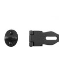 Black Wrought Iron Hasp Door Latch Heavy Duty Security Hasp For Doors And Gates 4 Inch Padlock Latch Powder Coated Weather Resistant