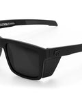 Visual Performance Vise Z87 Plus Sunglasses Black for eye protection and clarity, side view of sleek black frame with anti-scratch lenses