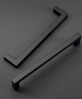 10 Pack 5 Inch Solid Zinc Alloy Cabinet Handles In Black Finish Durable Drawer Pulls For Kitchen Cupboards And Dresser Furniture