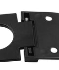 Close-up of black zinc alloy foldable mounting for 4 Pack Flush Ring Pulls Flat Trap Door Handles For Kitchen Cabinets And Cupboards