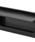 Two Pack Black Zinc Alloy Recessed Pull Handles For Cabinets And Furniture Durable Rust Resistant Construction, 4.3x2 inch view