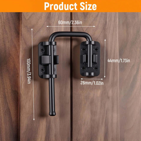 Zinc Alloy Rotary Sliding Door Lock for Patio and Screen Doors Safety Latch for Gates and Windows Easy DIY Installation