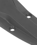 Close-up of zinc alloy Soft Close Tee Hinge, T Strap Hinge, black finish, for toolbox and car door repair, highlighting screw holes.