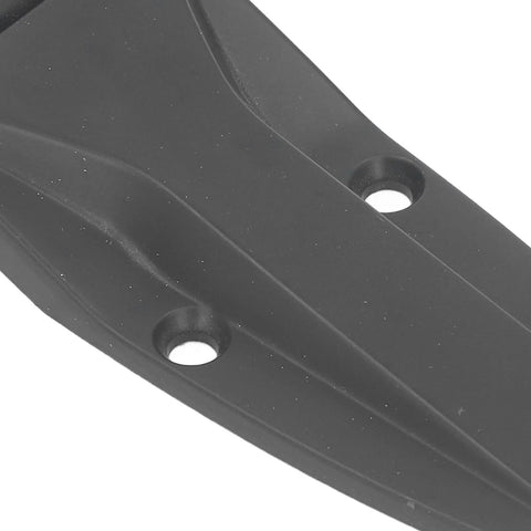 Close-up of zinc alloy Soft Close Tee Hinge, T Strap Hinge, black finish, for toolbox and car door repair, highlighting screw holes.
