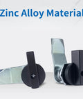 Two Pack Thumb Operated Offset Cam Locks, Durable Zinc Alloy, Wear And Corrosion Resistant, 23mm Thread And 59mm Latch