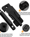 Protect family and home with this durable black window sash lock set for vertical and horizontal sliders in zinc alloy with cam-action latch.