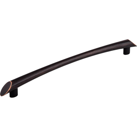 Nine Inch Center Arch Pull Flat Black Finish Zinc Alloy Cabinet Door And Drawer Hardware For Kitchen And Bath with elegant arch design.