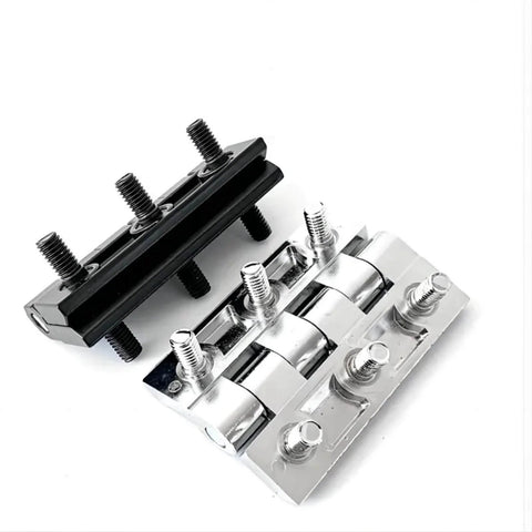 Heavy Duty Cabinet Hinge Zinc Alloy 90x60 Thickened Hexagonal Stud 2 Pack Black Zinc shown disassembled on white background