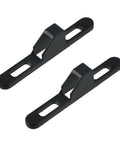 Two Pack Black Sliding Door Keeper Hardware Zinc Alloy Sliding Glass Door Lock Keeper With Screws For Most Patio And Interior Sliding Doors Durable Zinc Alloy Construction Secure Latch Retainer Easy Screw Mounting shown