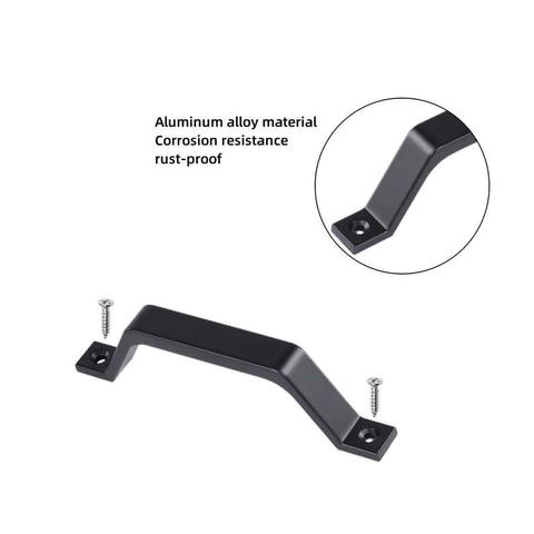 Aluminum Alloy Barn Door Handles Set 6.1 Inch Sliding Door Pull Hardware for barn doors gates cabinets corrosion resistant