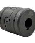 Flexible Five Eighths To Five Eighths L075 L Jaw Coupling Set With Rubber Spider For Log Wood Splitter, HT250 Cast Iron, blackened surface