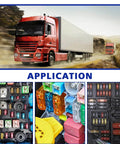 Blade Fuse Assortment Kit With 34 Piece Auto Fuses Set 20A 30A 40A 50A 60A 70A 80A 100A In Clear Organizer Case For Cars SUVs Trucks RVs Boats And Motorcycles Easy Access Durable Build Ready To Use For Your Ride application collage showing trucks and various fuse installations