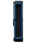 Side view of Blaze laser distance meter, showing compact design for effortlessly capture precise room dimensions and layout distances.
