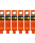 Heavy Duty Wrap It Storage Straps 10 Inch 6 Pack Blaze Orange for Garage Organization Electric Cord Holder