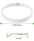 3 Pack Three Point Nine Four Inch Rubber Gasket Seals For Blenders No Fuss Easy Install White O Ring Replacement Parts