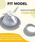4 Pack Easy Fit Blender Gasket Set Replacement O Ring Seals 66 Millimeter Outer Diameter Fits Popular Home Blenders