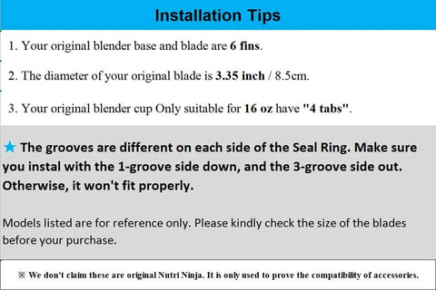 Installation tips for Three Pack Replacement Gaskets For Blender Seals White O Ring 3.22 Inch Diameter, 0.2 Inch Tall, Easy Install.
