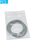 2 Pack Blender O Ring Gasket Seals For Oster And Osterizer Models in clear packaging, durable rubber replacement parts, grey color