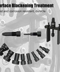 12 Piece Blind Hole Collet Bearing Puller Set With Slide Hammer For 8 To 32 Mm Internal Bearing Extractor Kit