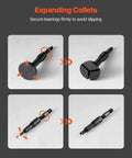 Blind Hole Bearing Puller Set expanding collets for secure bearing extraction, shown with 16-in-1 Inner Bearing Race and Seal Extractor Kit