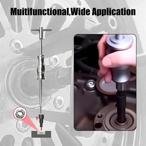 12 Piece Blind Hole Collet Bearing Puller Set With Slide Hammer For 8 To 32 Mm Internal Bearing Extractor Kit demonstration