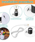 Installation procedure for Replacement Blow Mold Light Kit With Switch Fuse Plug For E26 E27 Bulbs 59 Inch Cord Indoor Outdoor Decor