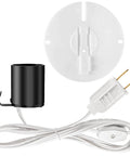 Replacement Blow Mold Light Kit With 5 Foot Cord And No Fuss On Off Switch For E27 E26 Bulbs, plug and socket design for decor lights.