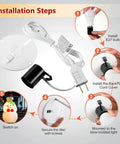 Installation guide for All In One Blow Mold Light Kit Replacement With Switch for indoor outdoor Christmas village decor